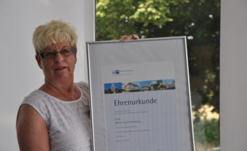 Ehrenurkunde Arbeitsjubiläum Marie-Luise Herzberg